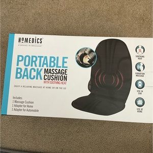 Homedics, portable back massage Cushion with heat.